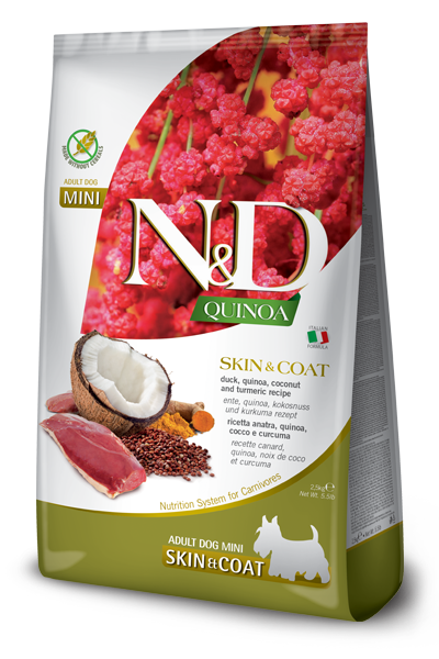 N&D Adult Mini Quinoa Skin&Coat - Kvinoja/Haringa/Kokos