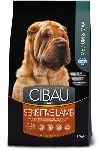 CIBAU Medium & Maxi Adult - Sensitive Jagnjetina 2,5kg
